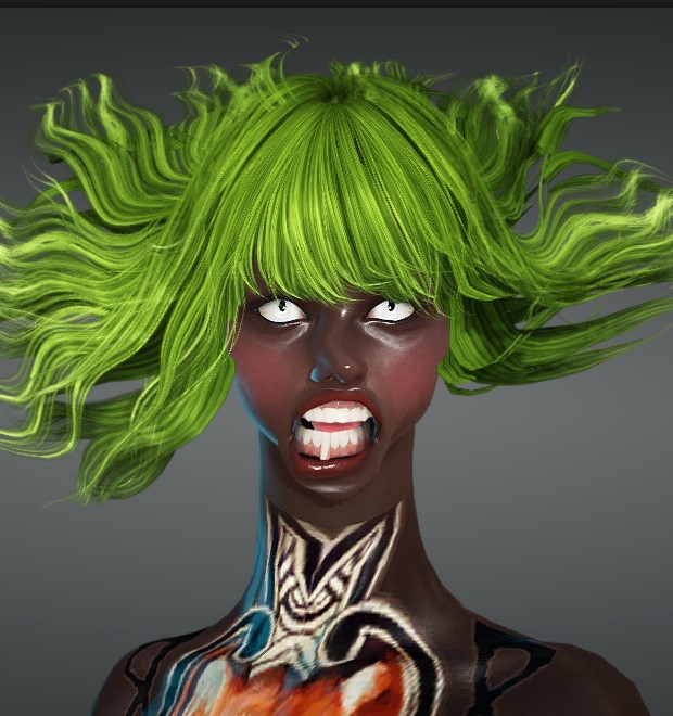 สวรรค์กับนรกรวมร่างกลายเป็นนิโกรseraph ร่างไฟดูด