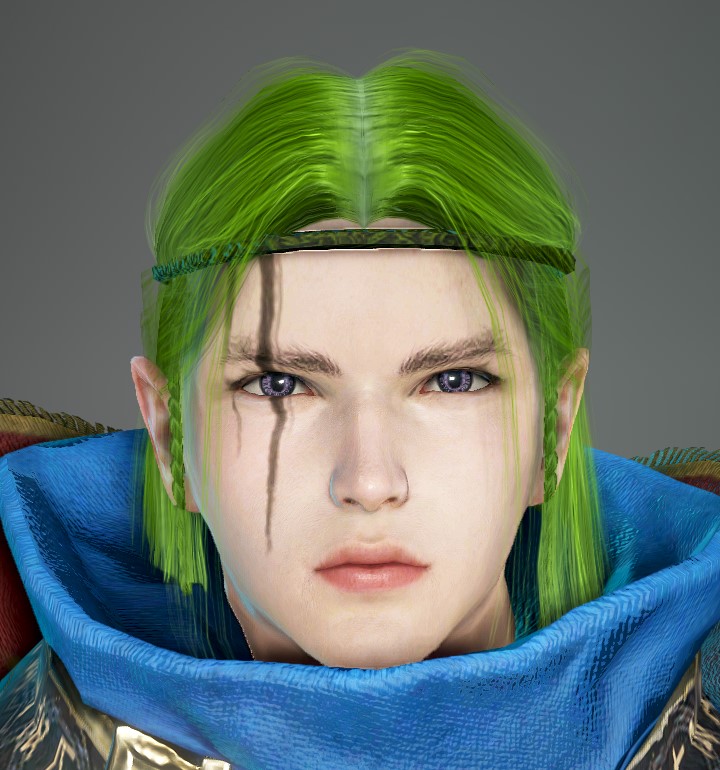 GreenHair And PurpleEye