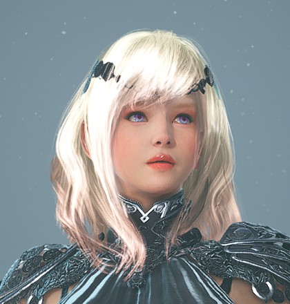 Soft Look with Purple eyes