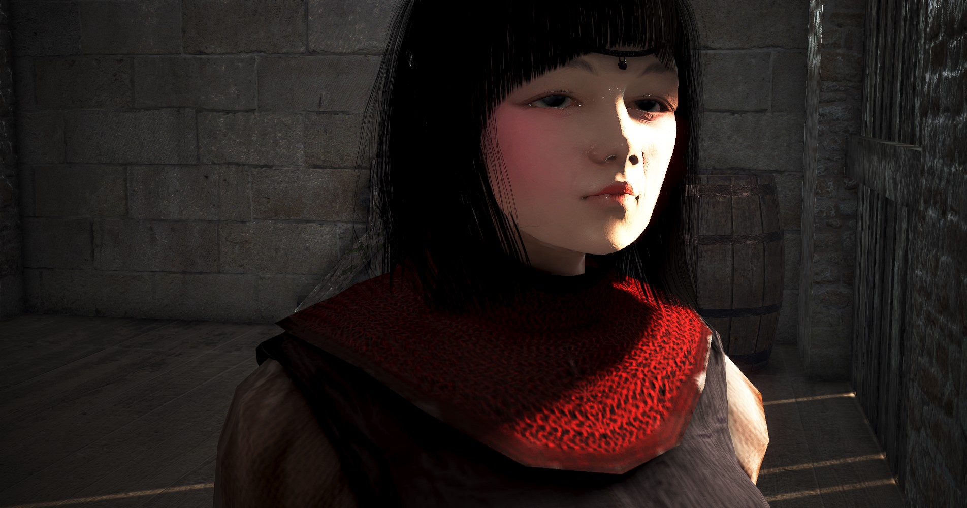 スクリーンショット 映像 名画 毛糸肩掛せる麗子肖像 黒い砂漠 日本 スクリーンショット 映像 名画 毛糸肩掛せる麗子肖像 黒い砂漠 日本