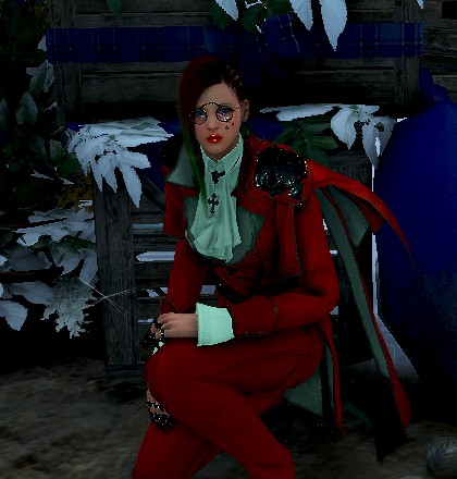 Merry Christmas reed and green