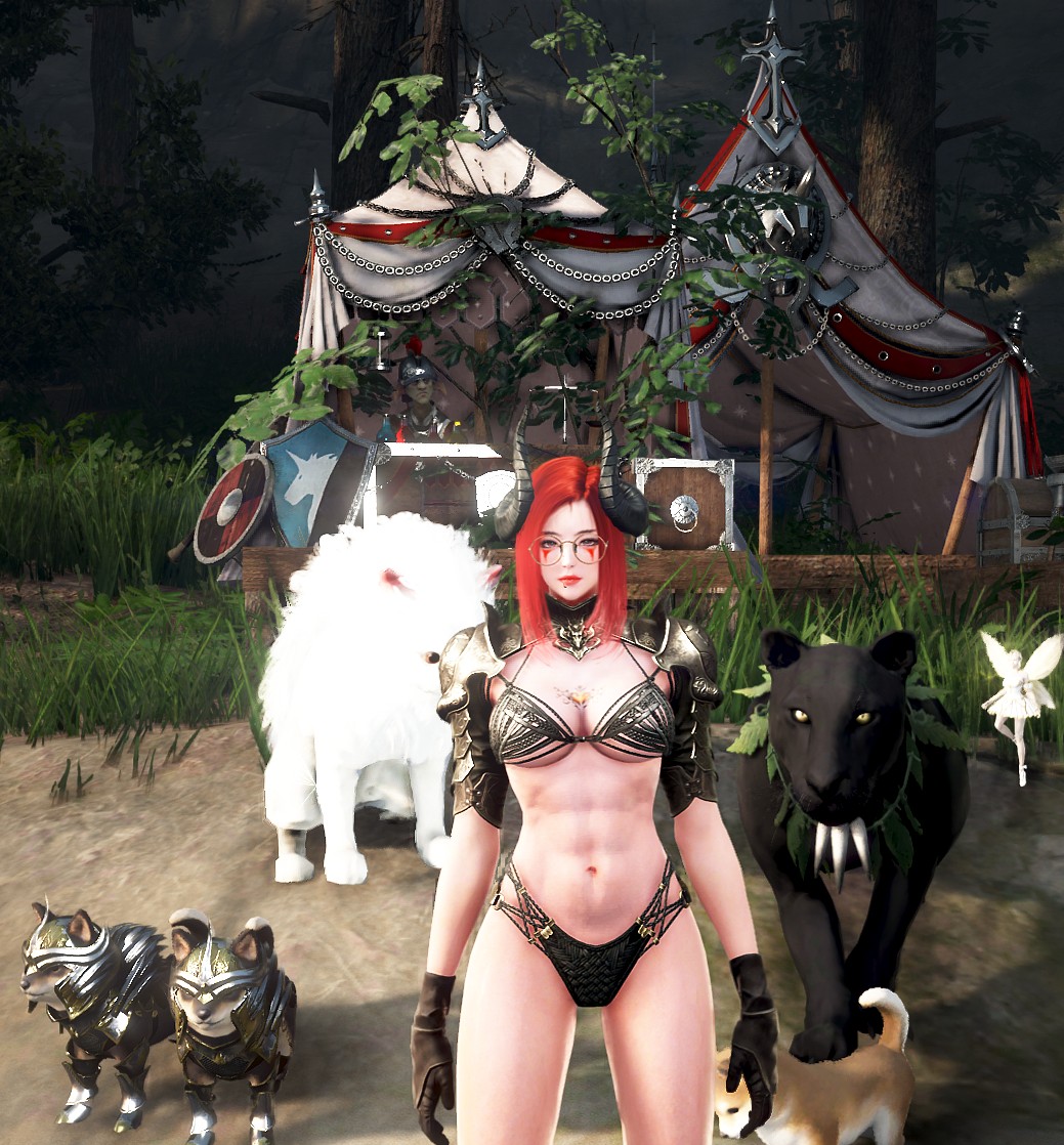 wild lady , with wild pets