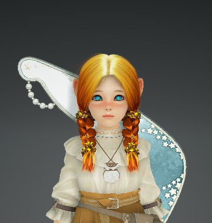 Red-head with blue eyes