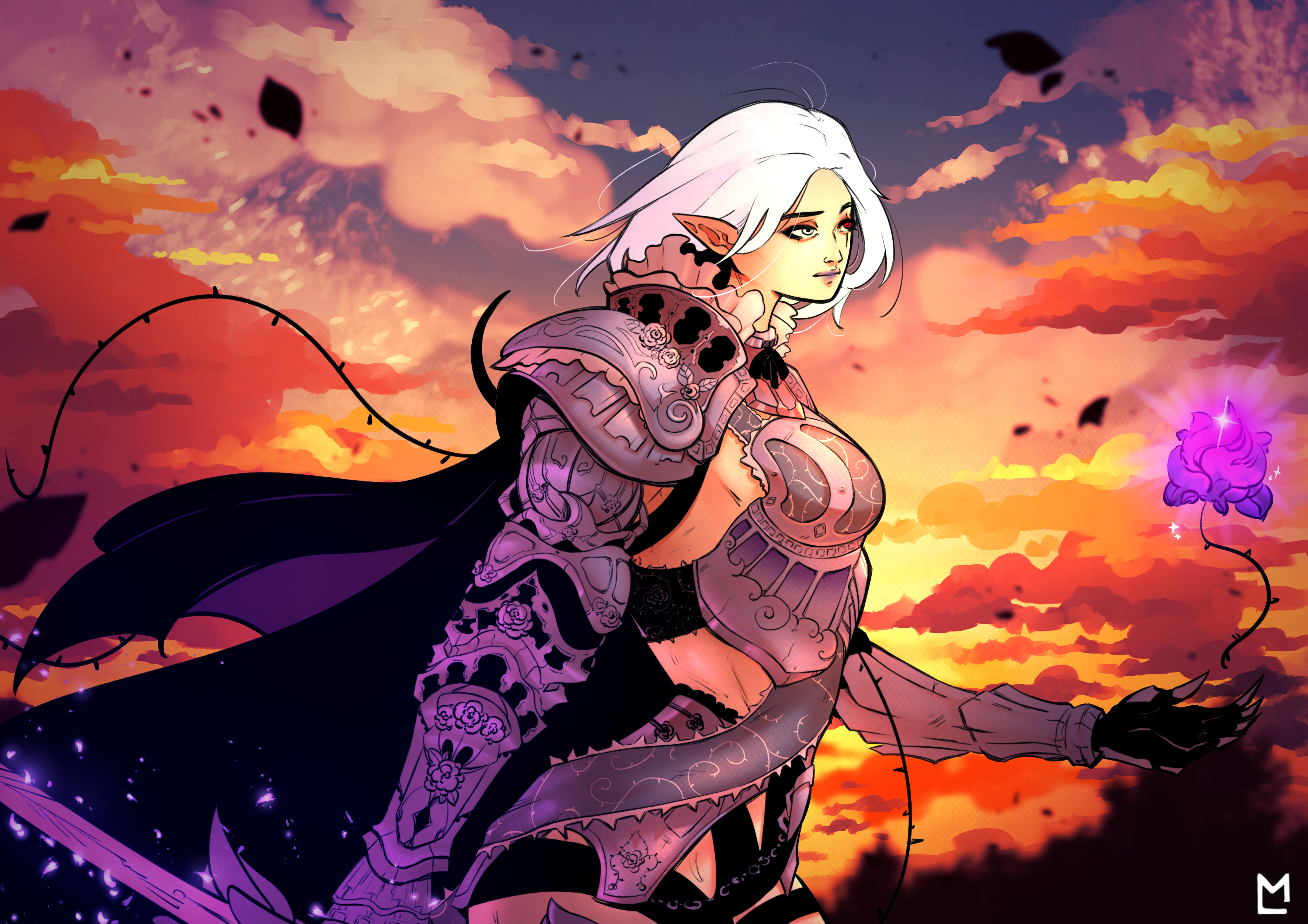 Fan Art] [Dark Knight] Knight Errant | Black Desert NA/EU, image size:3508x2480