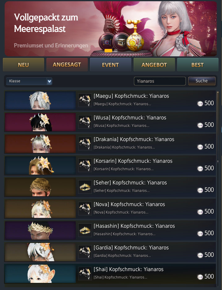 [Feedback] The complete list of missing Shai costumes in North America