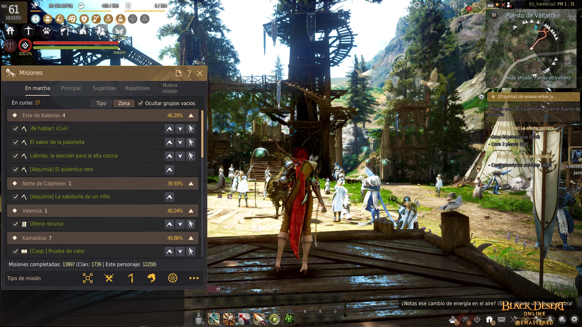 [Informes de errores] [UI] Ventana de Quests Black Desert NA/EU/OC