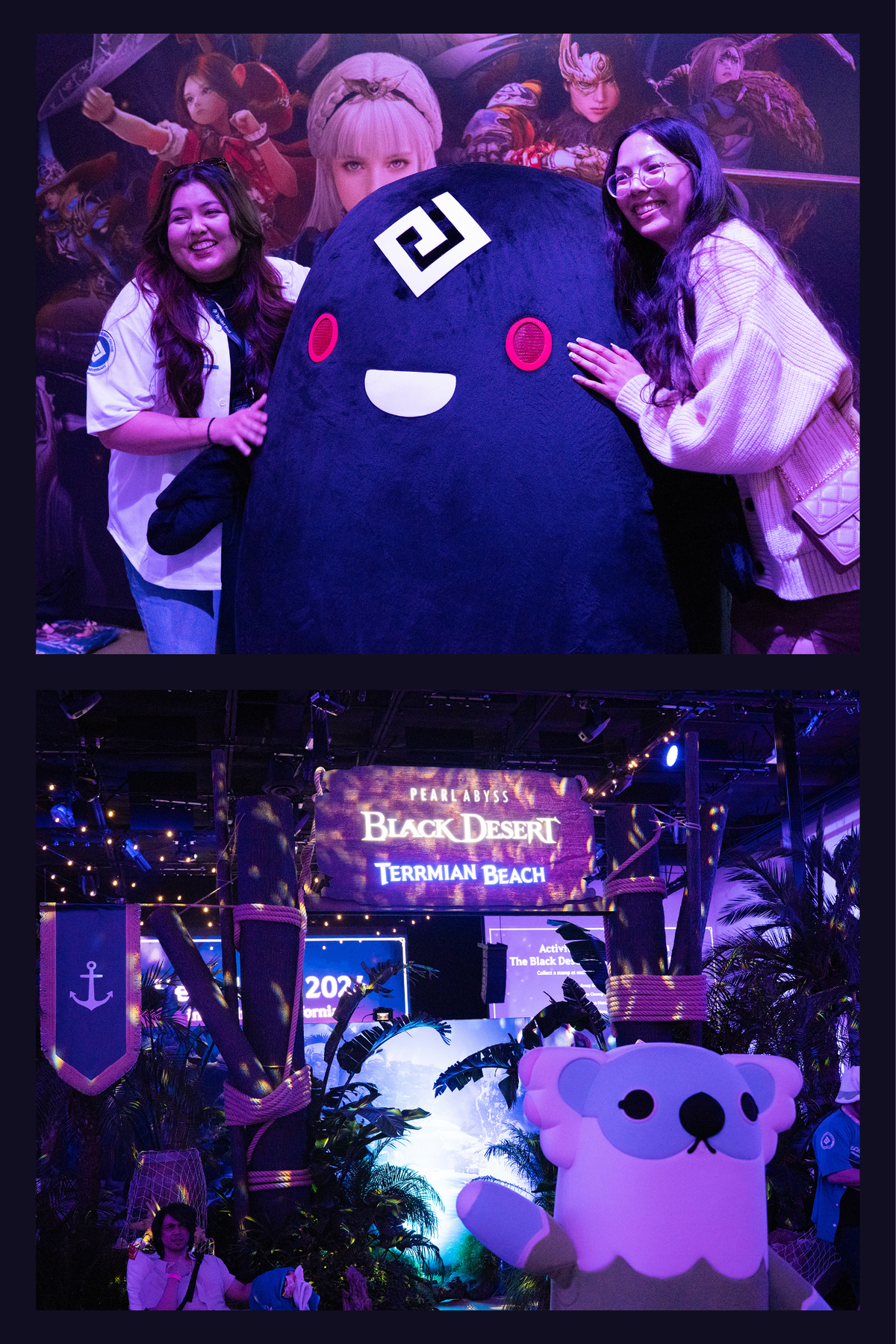 Adventurers taking photos with familiar Black Desert characters