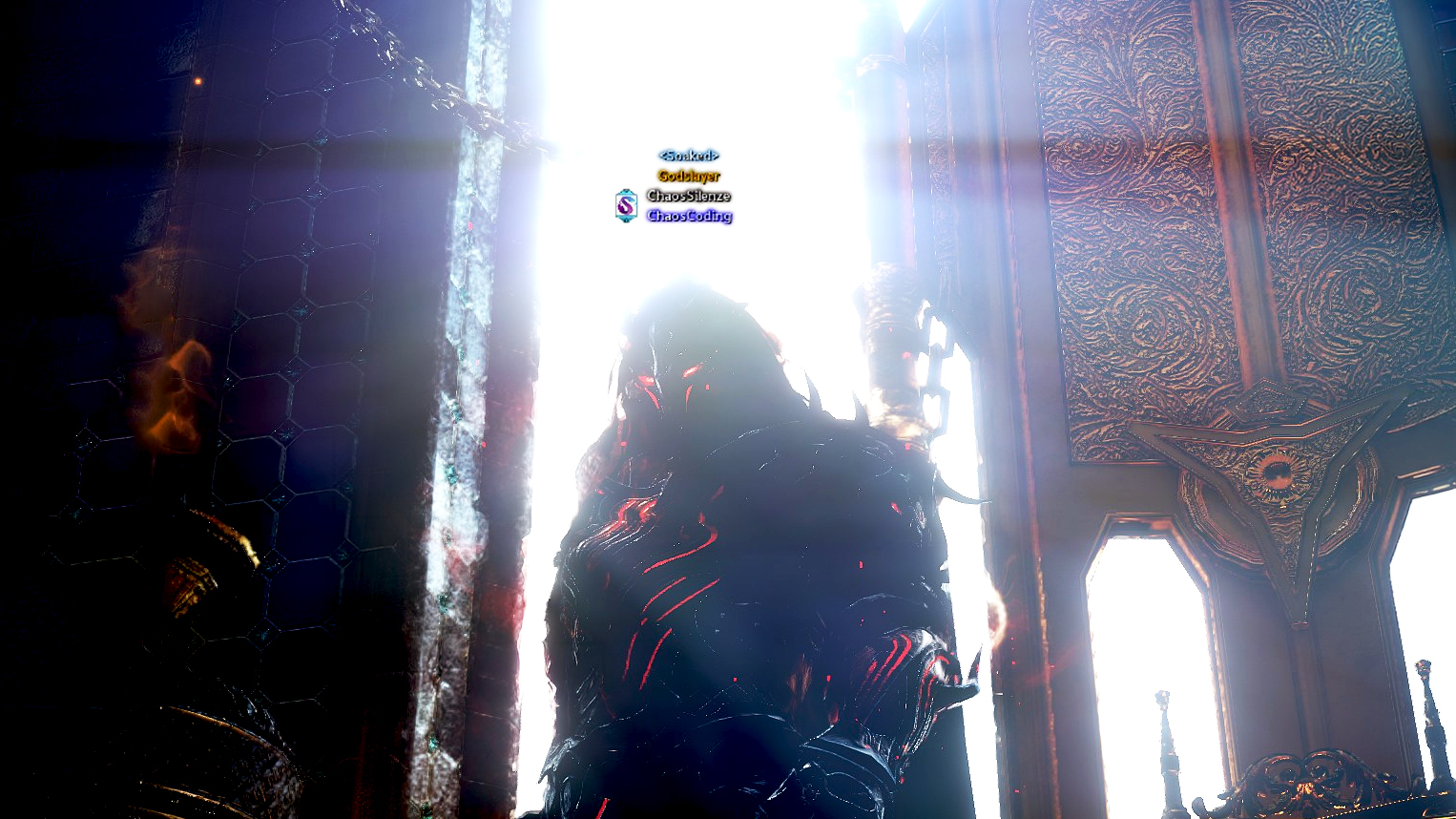 Equipped Godslayer Armor
