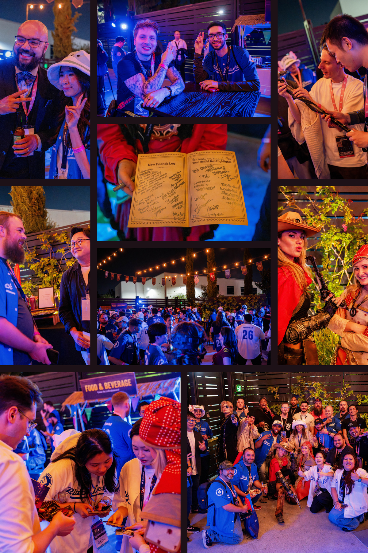 Adventurers enjoying the Heidel Ball after-party