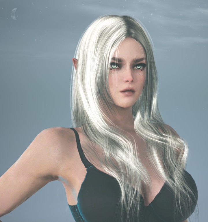 Dark Knight White hair