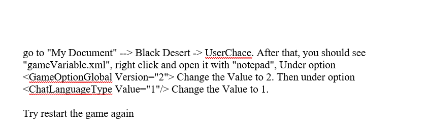  Game Play How Can I Change The Operating Language Black Desert 