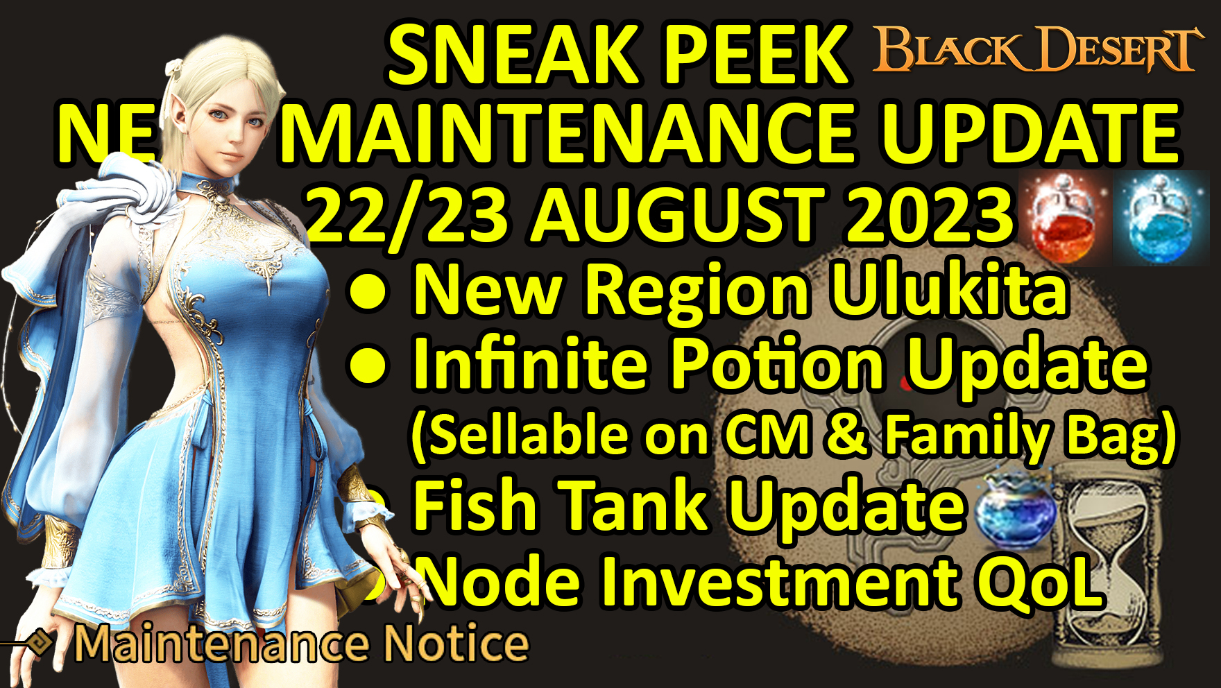 [Game Play] New Region Ulukita, Infinite Potion Sellable on CM & Put on