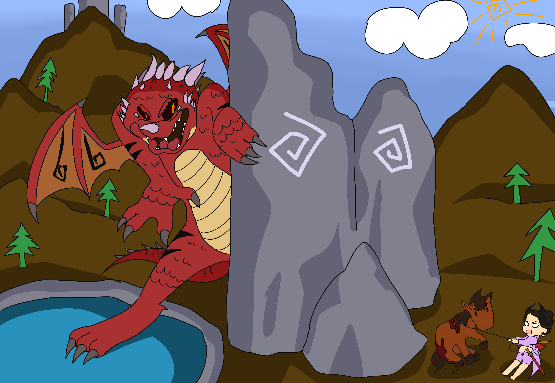 [Fan Art] [DASDrawing] Garmoth when i try to tame a horse. | Black ...