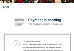 [General Gameplay] Payment is pending