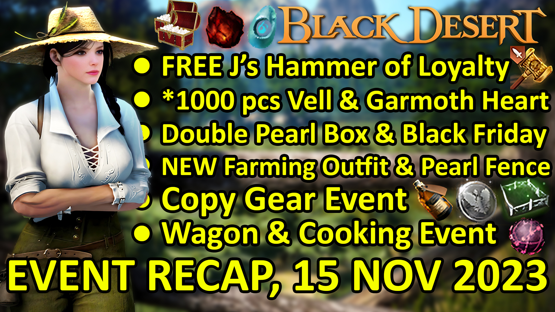 [Game Play] EVENT | FREE J's Hammer of Loyalty, 1000 pcs Vell & Garmoth ...