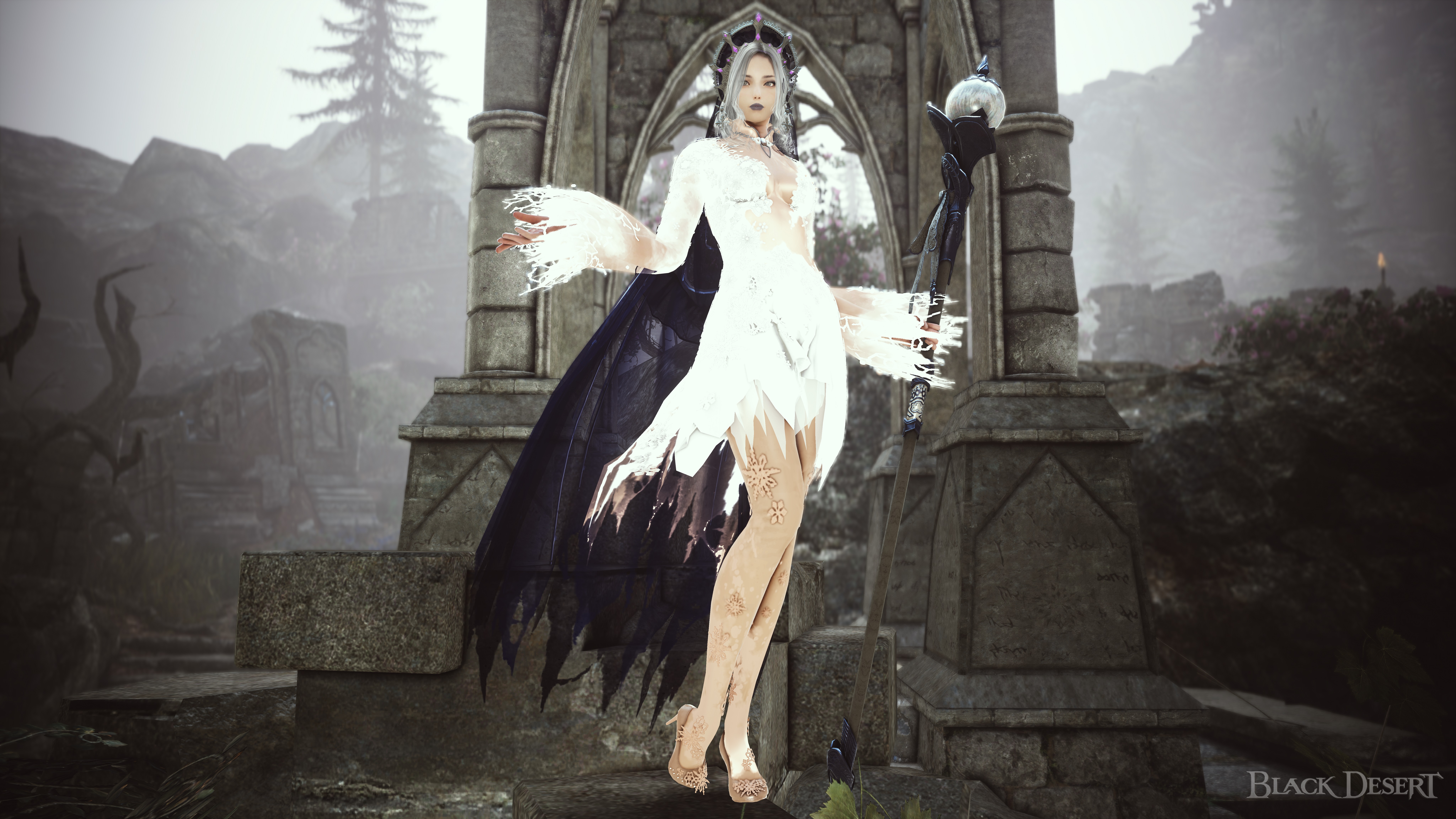 skyrim winter snow dress Snow winter girl at Skyrim Nexus