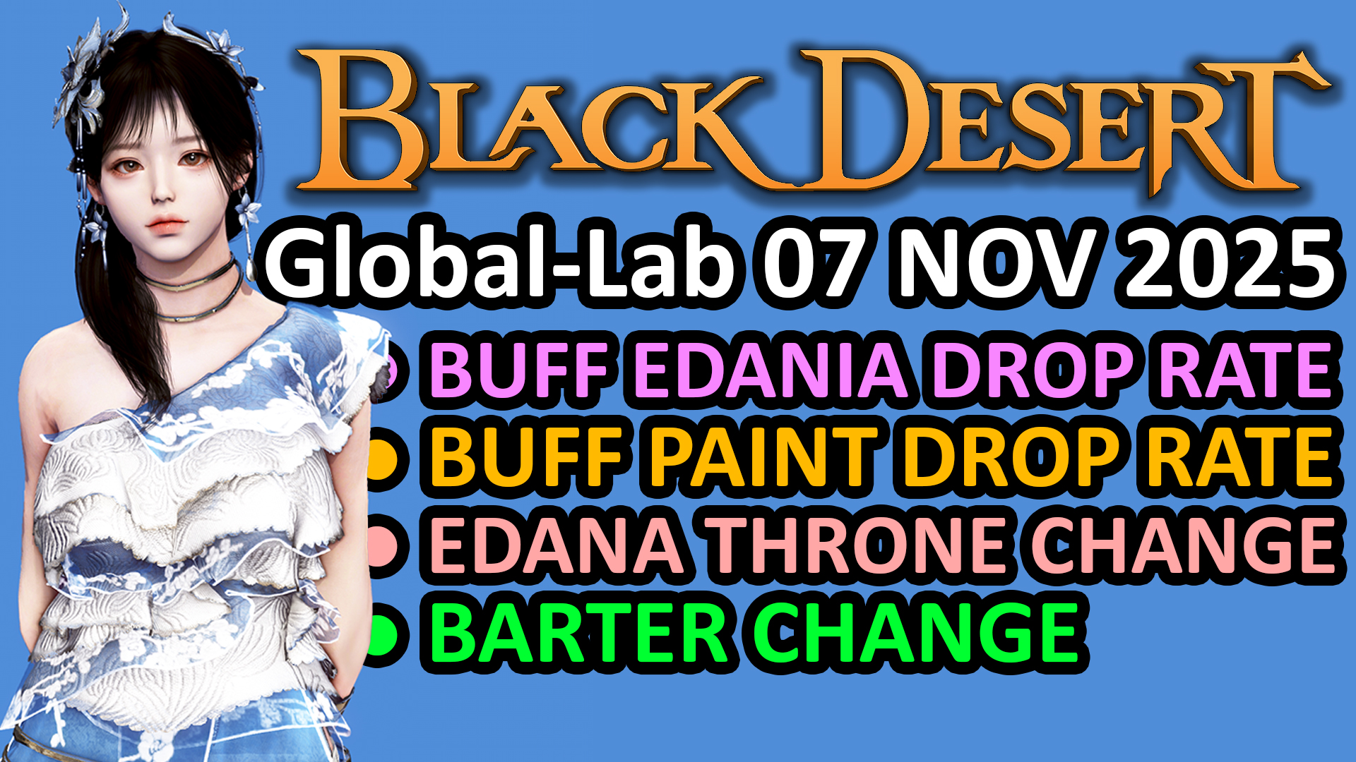 [Game Play] BUFF DROP RATE EDANIA & PAINT, EDANA THRONE & BARTER CHANGE ...