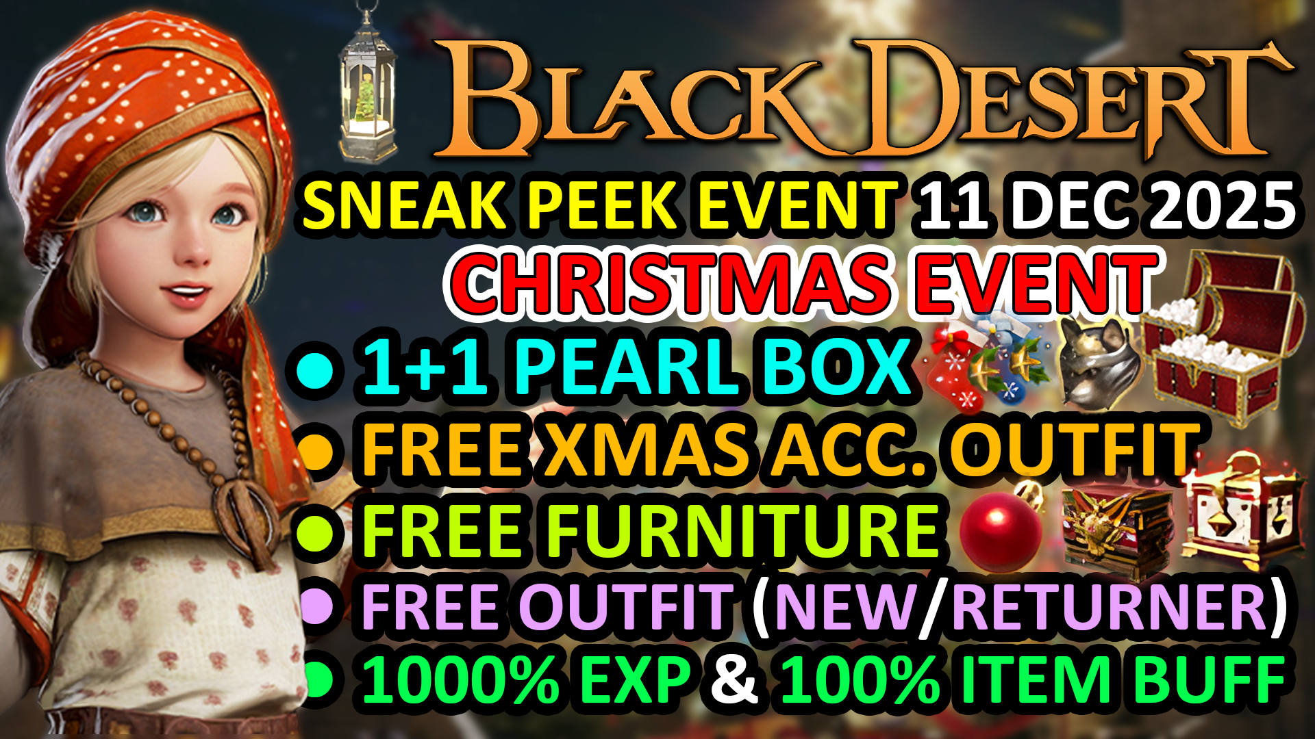 [Game Play] 1+1 DOUBLE PEARL BOX, FREE CHRISTMAS OUTFIT, FURNITURE ...