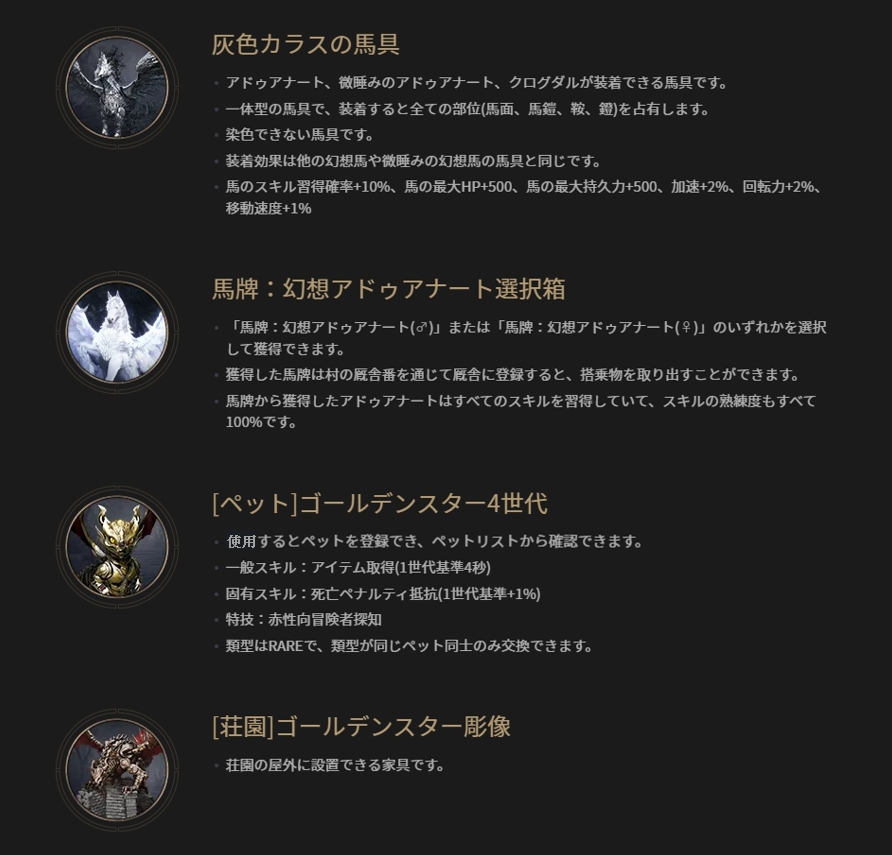 イベント] [黒い砂漠X紅の砂漠] 紅の砂漠 予約購入特典、黒い砂漠限定