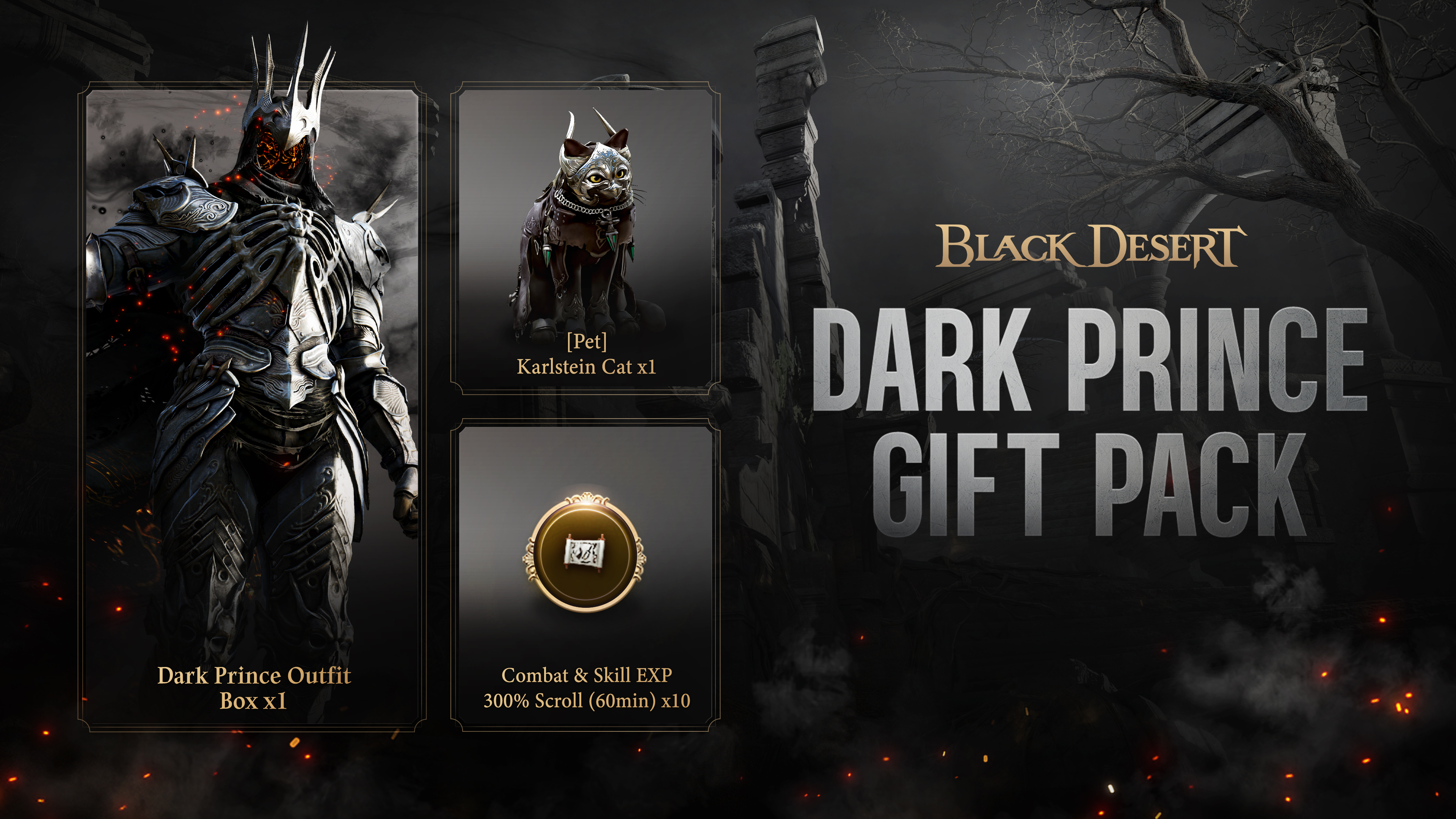 Dark Prince Gift Pack Outfit