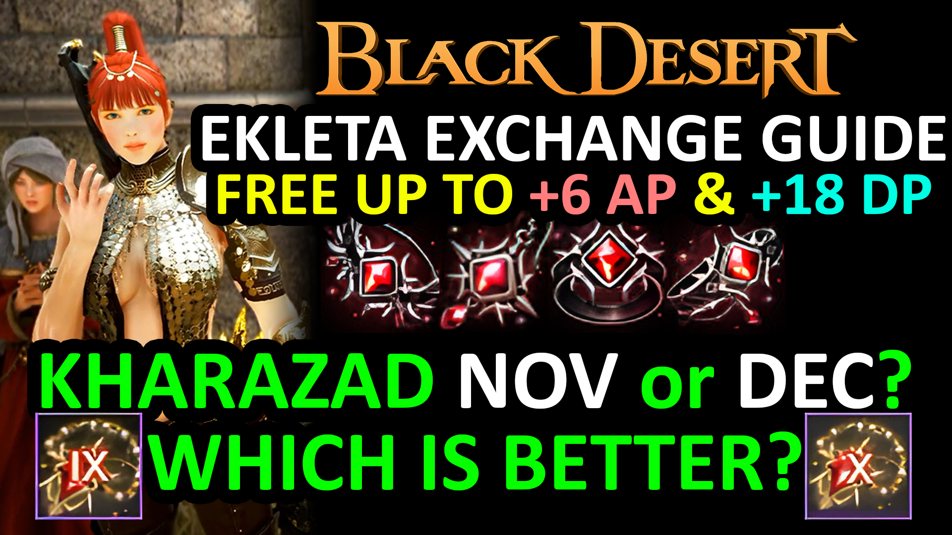 [Game Play] FREE Up to +6 AP & +18 DP, EKLETA ACCESSORY EXCHANGE GUIDE ...