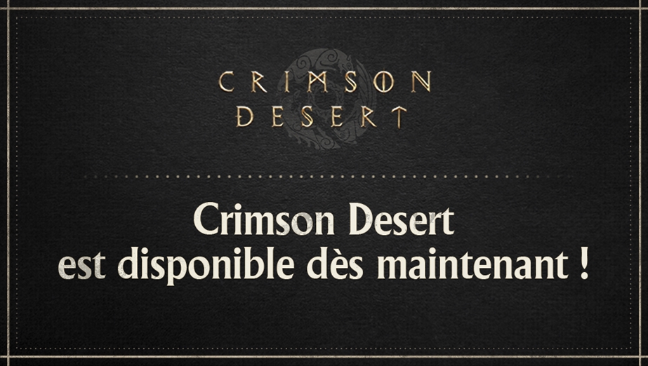 Crimson Desert est disponible dès maintenant ! 